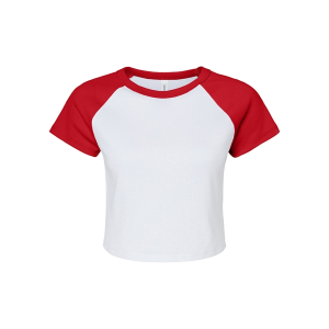 Bella + Canvas Ladies' Micro Ribbed Raglan Baby T-Shirt